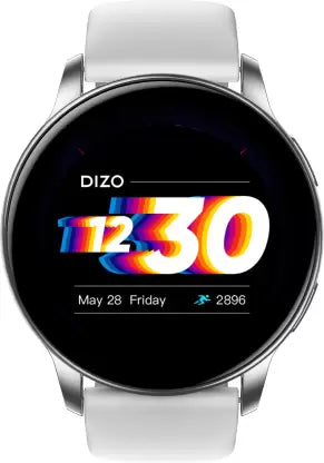 DIZO Watch R AMOLED with 45 mm Dial Size (by realme techLife) (Sleek Silver Strap, Free Size) DIZO Watch R AMOLED with 45 mm Dial Size (by realme techLife) (Sleek Silver Strap, Free Size)